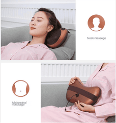 Head Neck Body Massage Pillow Heating Kneading Home Car Dual Use