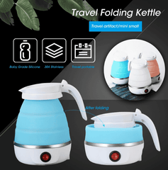 Foldable Electric Kettle: Portable Teapot for Travel & Home - 600ml